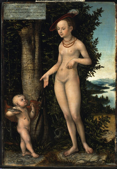 Lucas Cranach d. Ä. - Venus mit Amor als Honigdieb